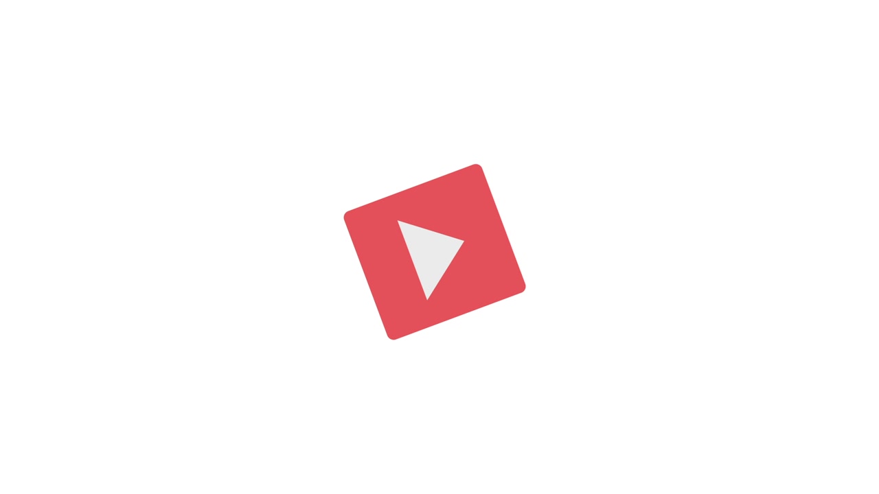 Animated Red Video Camera Icon with Live Streaming Signal