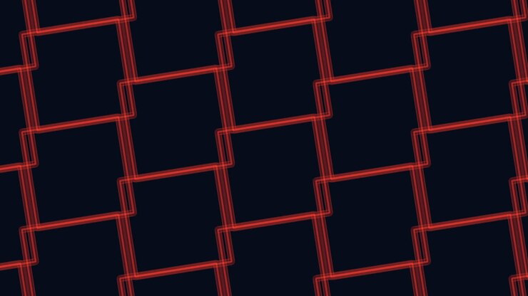Flat cubes pattern in rows on black gradient