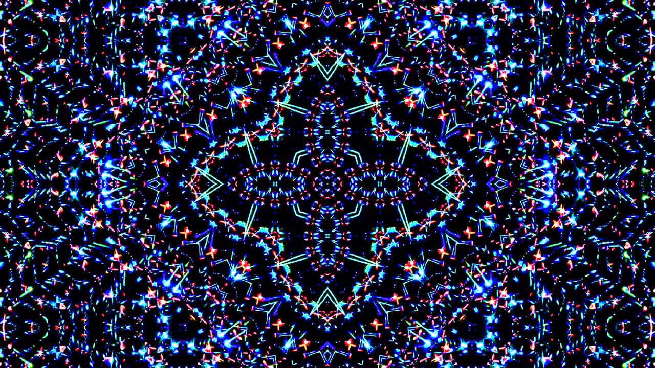 líneas coloridas ondas brillantes forma fondo caleidoscopio resumen