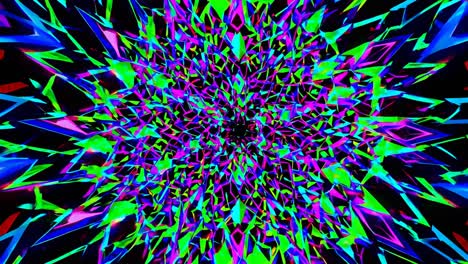 abstract geometric neon art