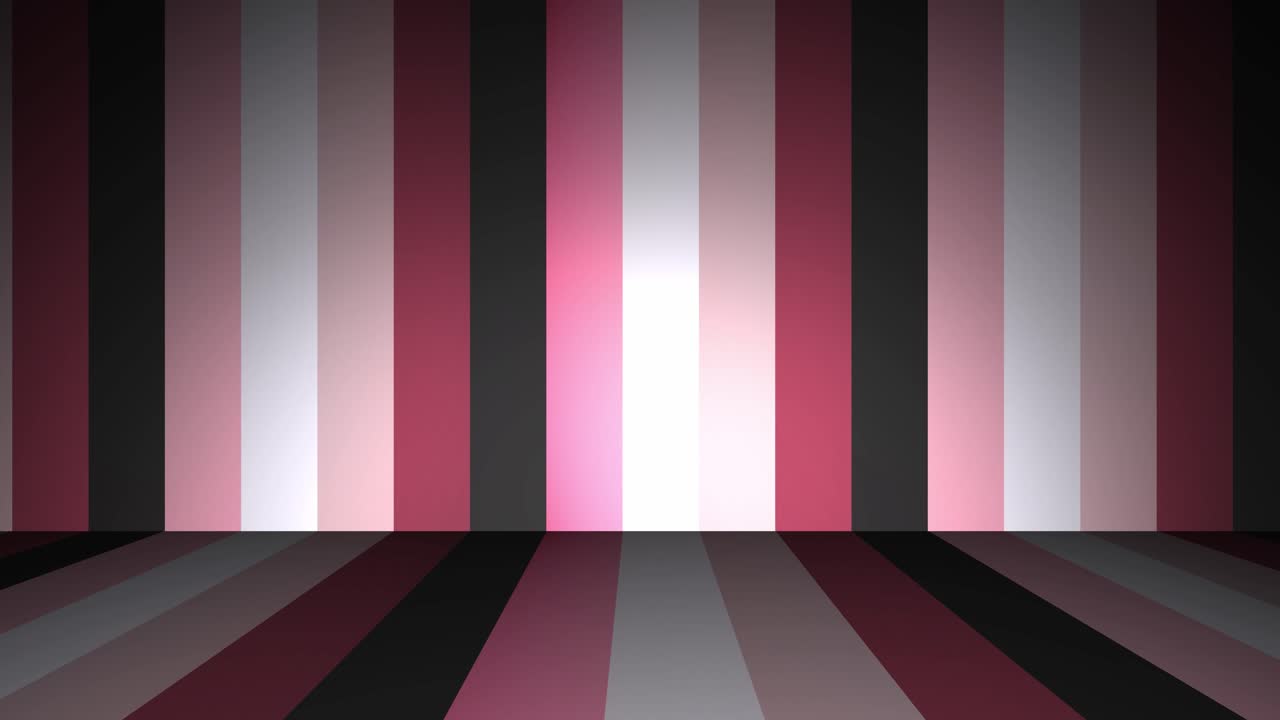 Pink and Black Striped Room