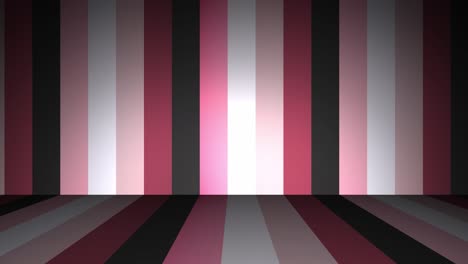 pink and black striped room