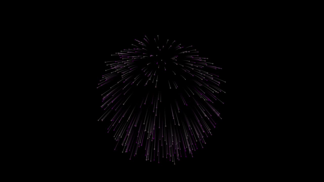 Happy new year 2021 concept. 4K.Animation loop seamless of real fireworks background. fireworks with bokeh lights in the night sky. glowing fireworks show. New year's eve fireworks celebration