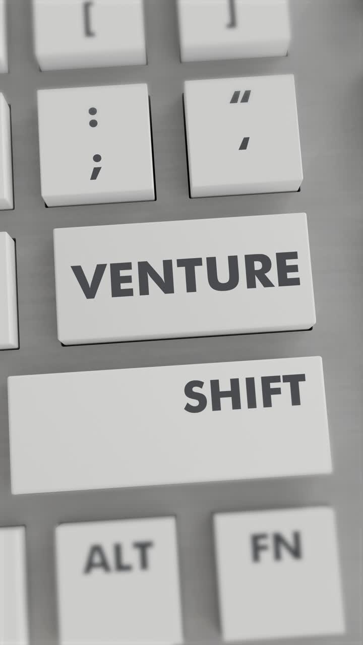 presión del botón de aventura en el teclado video vertical