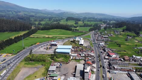 intersección aérea el obelisco mejía cantón provincia de pichincha, ecuador