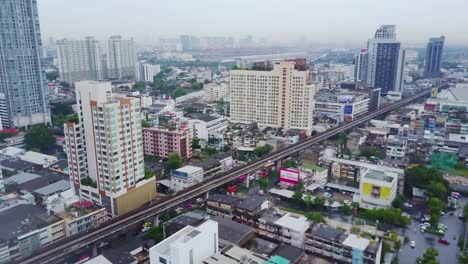 bangkok cityscape aerial view