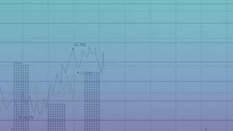 animación de las estadísticas y el procesamiento de datos financieros en la red