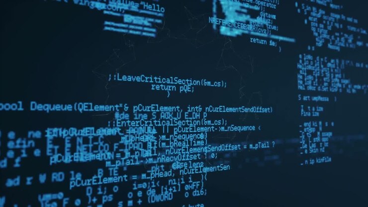 Animation of digital data processing over screens