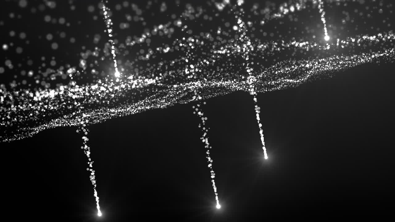 추상적인 은 입자 배경