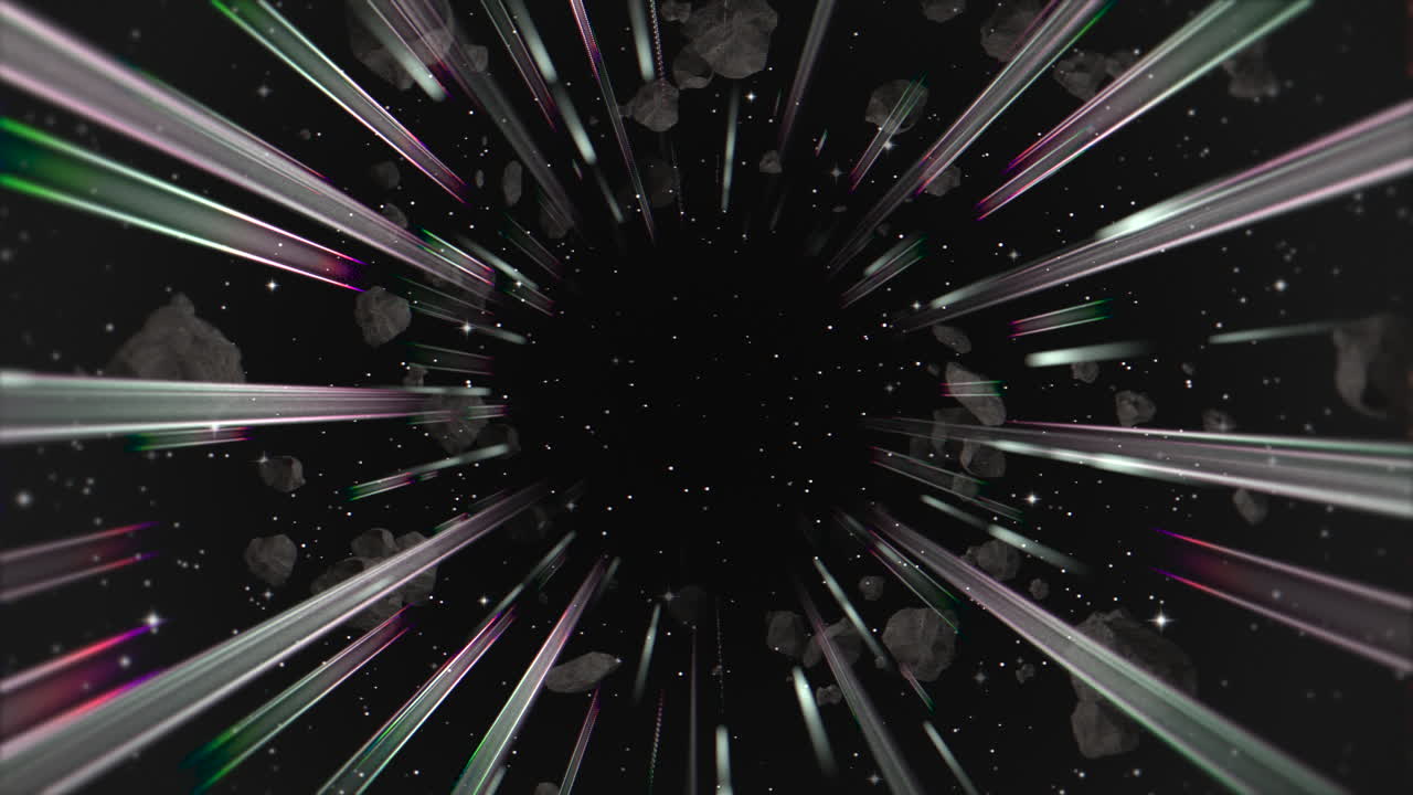 líneas retro de movimiento en galaxia con fondo abstracto 5