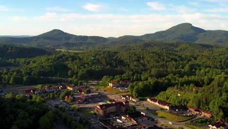 descending above german town helen in the blue ridge mountains north georgia