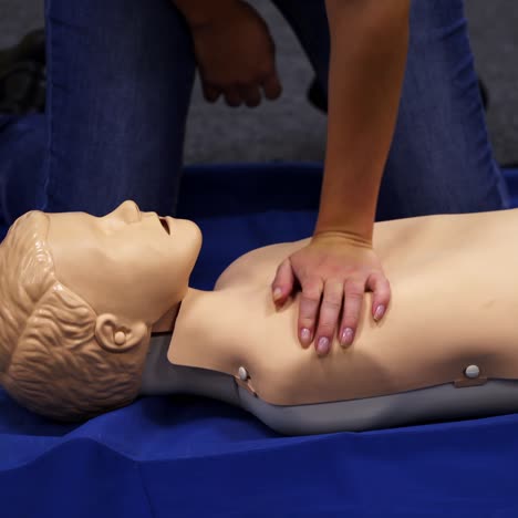 training dummy used by paramedic trainees. special dolls for medical traynings. medical concept video
