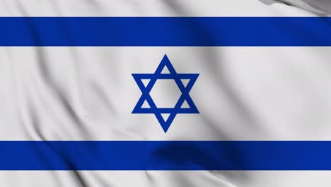 israel flag seamless waving animation