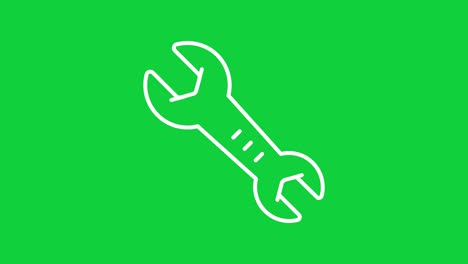 construction green screen_white_two headed wrench