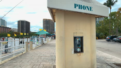 old payphone in the park