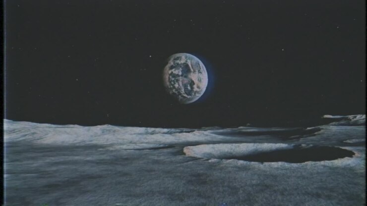 Lua e Terra, e cor verde sólida