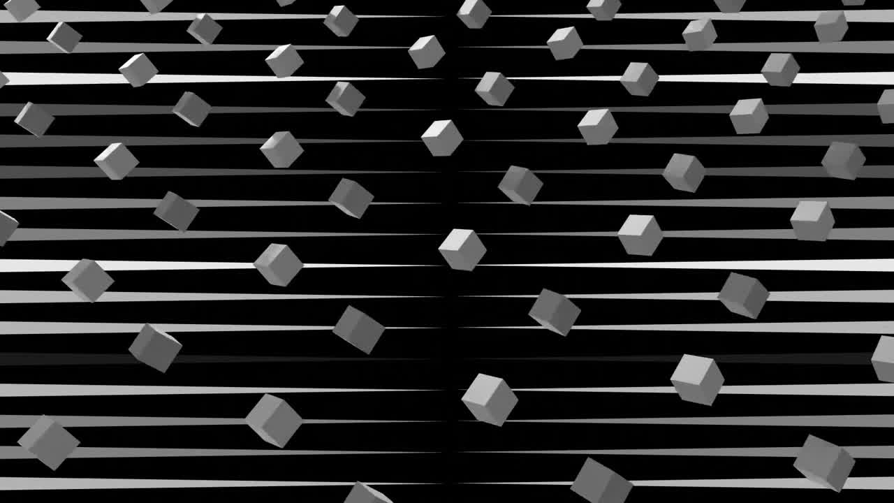 검은색 배경의 사각형의 애니메이션