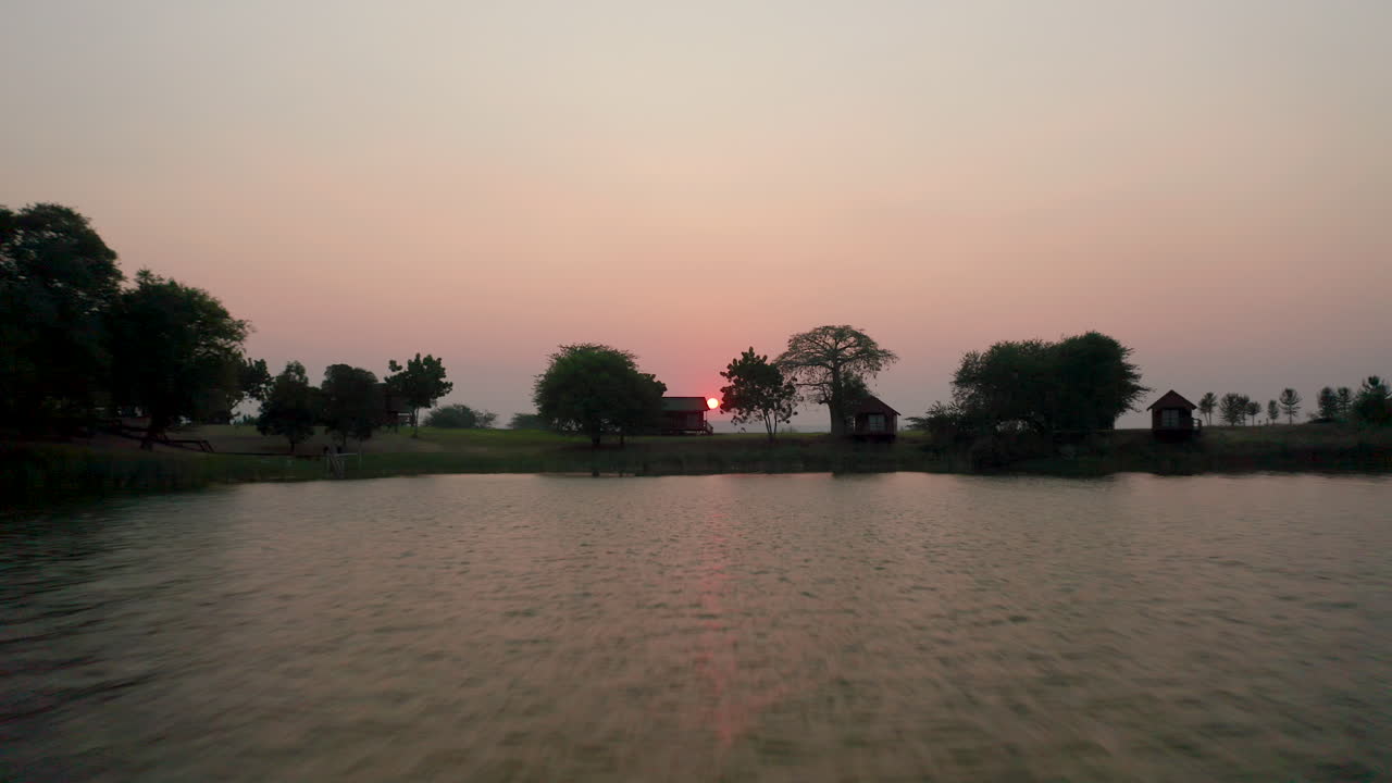 angola, imágenes de drones al atardecer 4k, mubanga