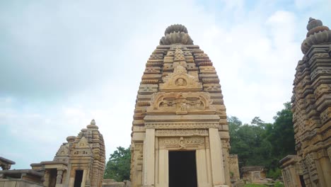 beautiful architecture of ancient gurjara pratihara temple at bateshwar group of temples of morena in madhya pradesh india