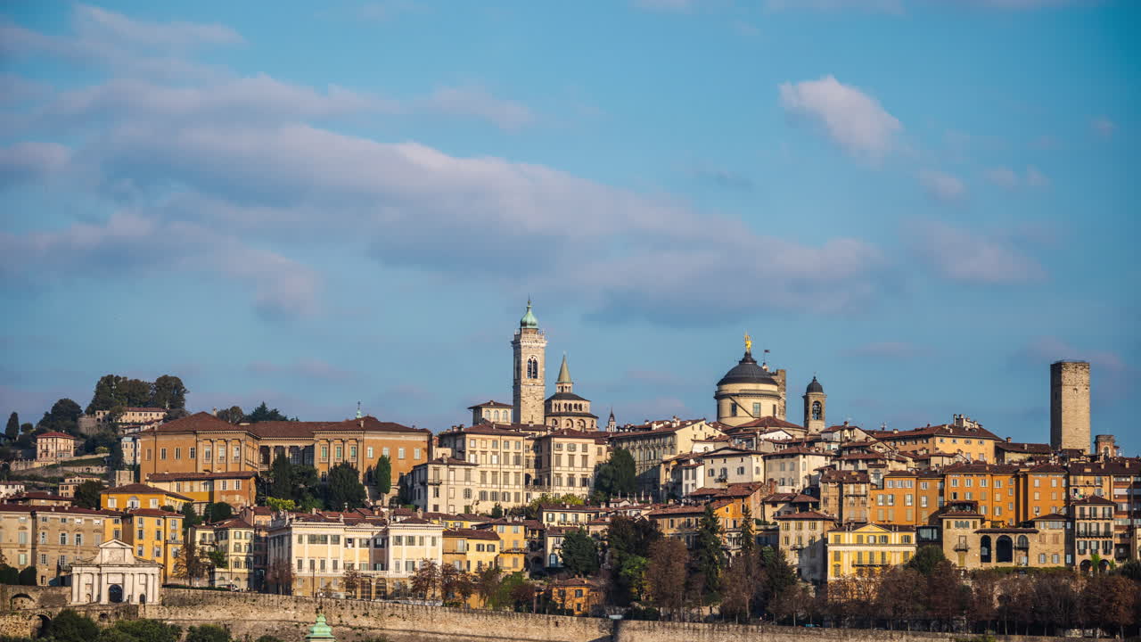 Cityscape of Bergamo, Italy