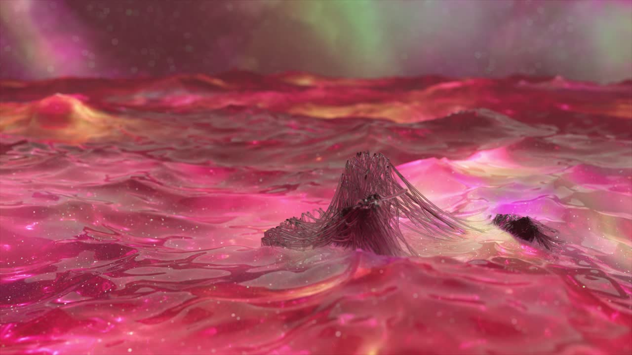 액체 은하에서 추상적인 우주 구조