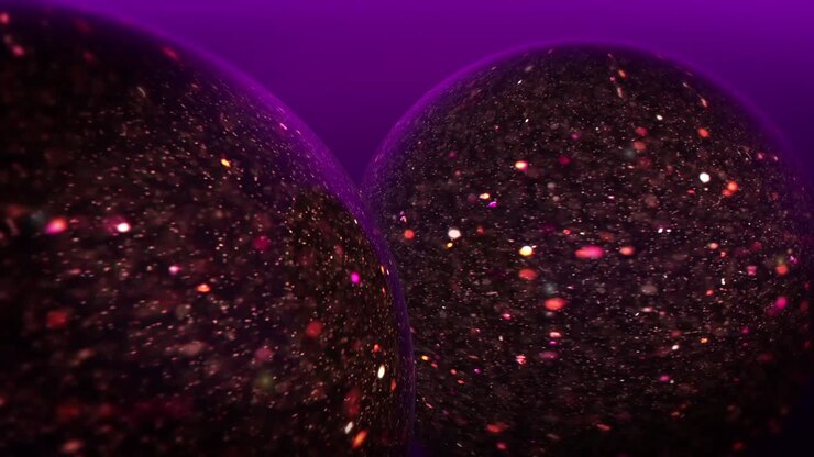 Glittering balls of magic gold and silver
