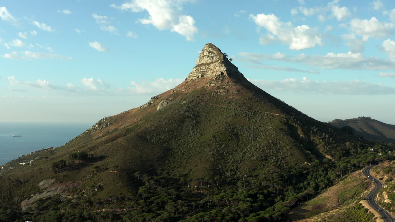 항공: leeuwkoppie 케이프 타운 일몰