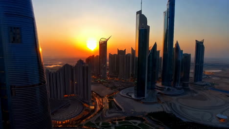 dubai sunset skyline