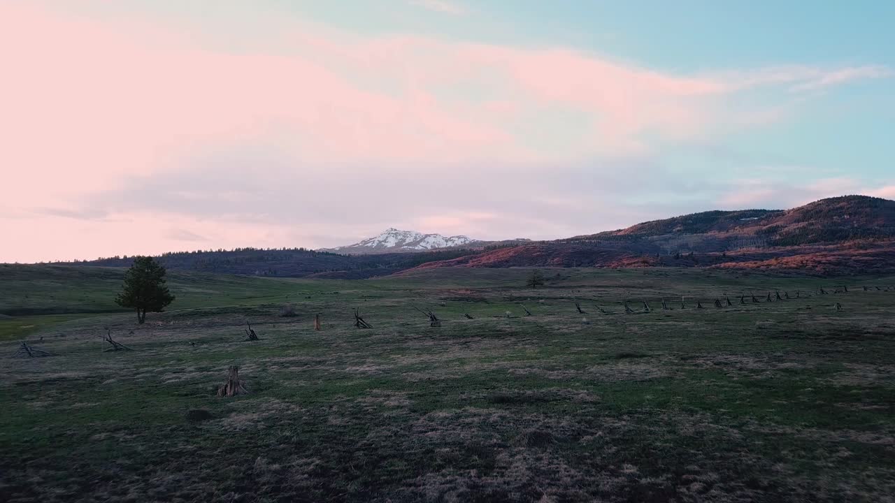 Chama Peak at Edward Sargent Wildlife Area  Aerial Wide angle