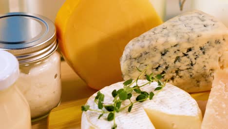 assorted dairy items arranged for educational purposes