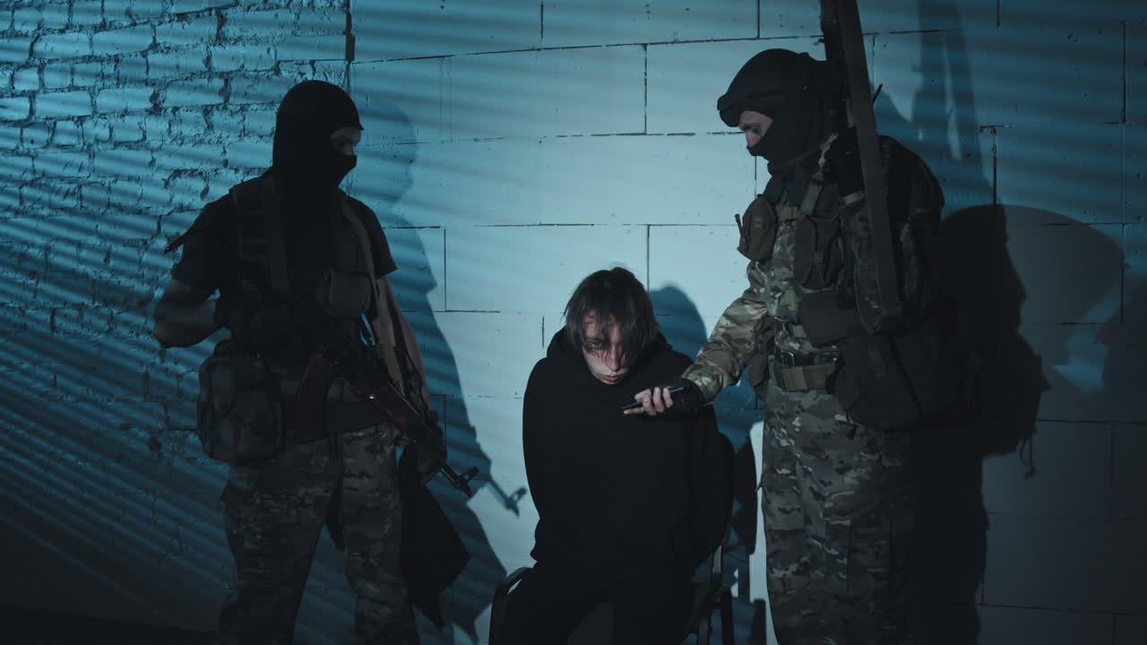 Hostage Being Forced to List Terrorists Demands over Phone