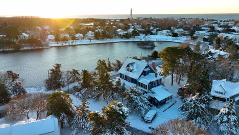 cozy victorian building and homes