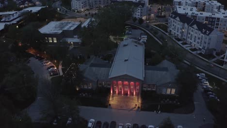 drone flying shot of ellis preserve - newtown square, pa - flying shot