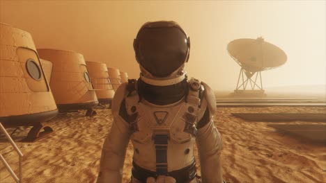 astronauta en marte
