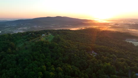 Montañas-Shenandoah-En-Estados-Unidos-Al-Amanecer