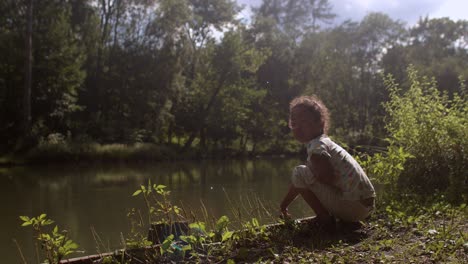 benefits of nature play for children. ponds provide recreational opportunities.