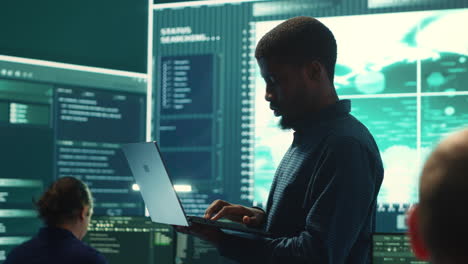 cyber security team investigates governmental hacking malware attack