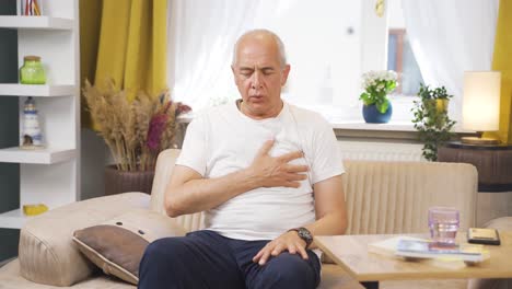 lung patient is experiencing shortness of breath.