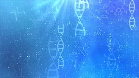 cuidado de la salud y la ciencia innovación médica fórmulas estructurales diseño de fondo de bucle.