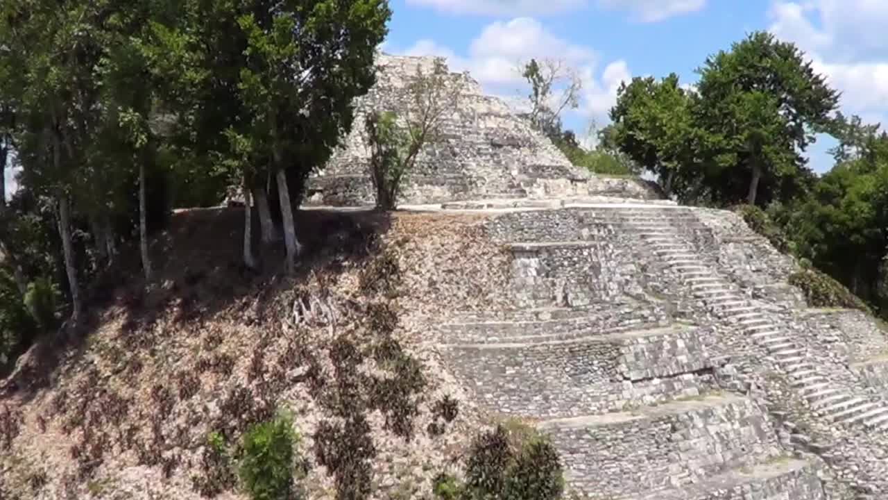 Temple 216 in the East Acropolis at Yaxha, Guatemala