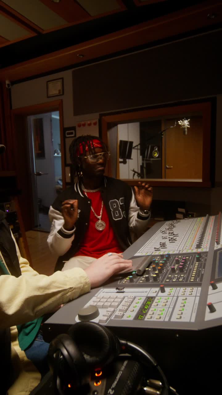 Music Production Session in Recording Studio