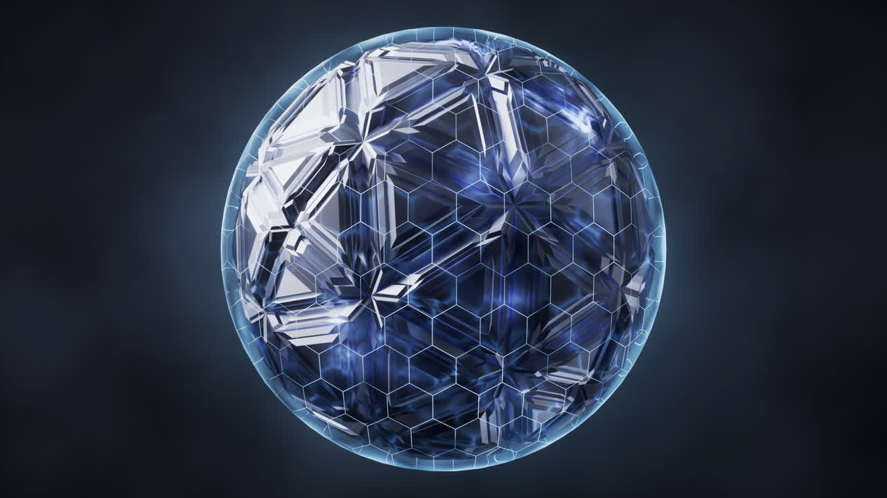 추상적인 둥근 모양의 기하학, 3d 렌더링