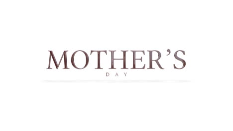 elegance mothers day text on white gradient