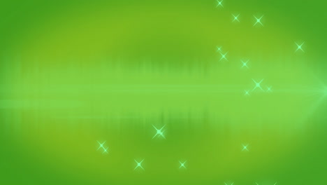 Green-background-sparkling-with-stars-animation