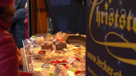 christmas market cake stall