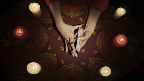 tarot card reading session