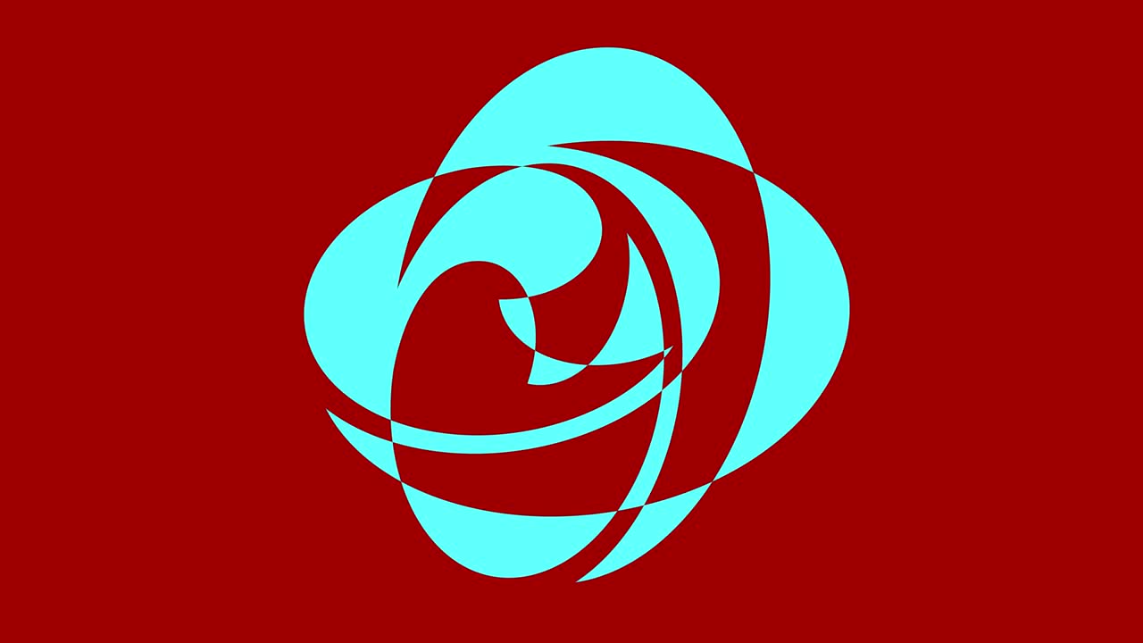 4k 비디오 모델 스트로보스코픽 및 최면 효과, 16:9 비디오 형식