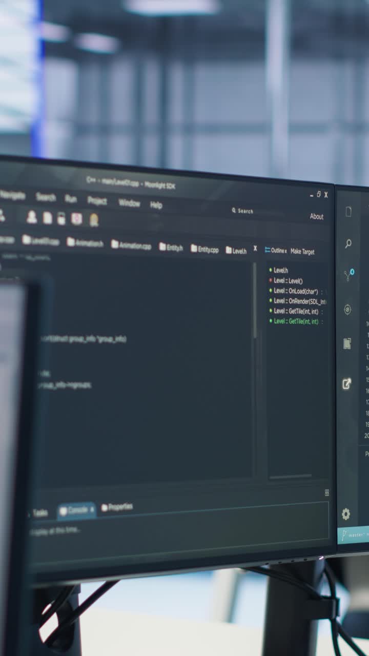 Nærbilde av dataskjerm som viser programmeringskode