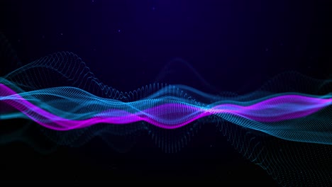 digital cyberspace with particles data network connections technology machine learning big data