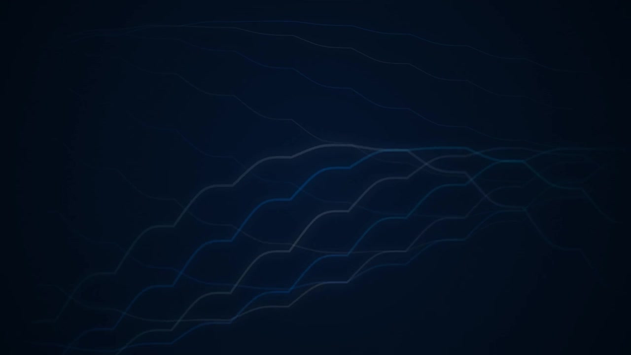 Abstract Digital Waveform Animation on Dark Background